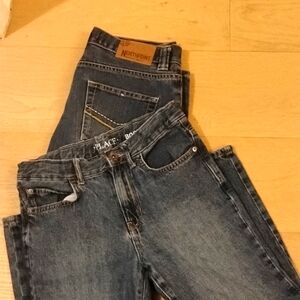 Bundle husky jeans medium to dark wash.